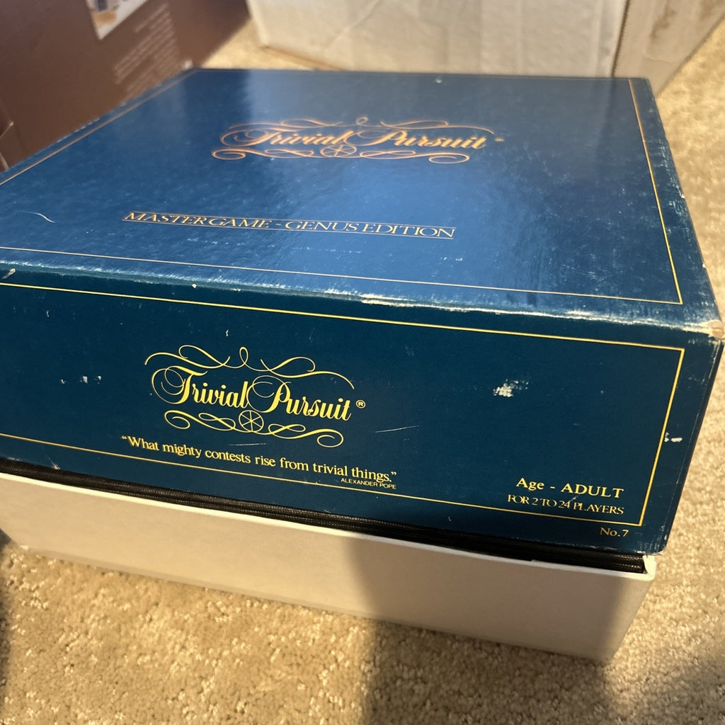 Trivial Pursuit Master Game Genus Edition 1981 Complete Vintage Trivia Board