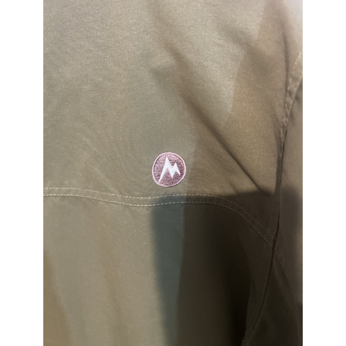 Army Green Marmot Men's Soft Shell Jacket Size Medium Fleece Lined