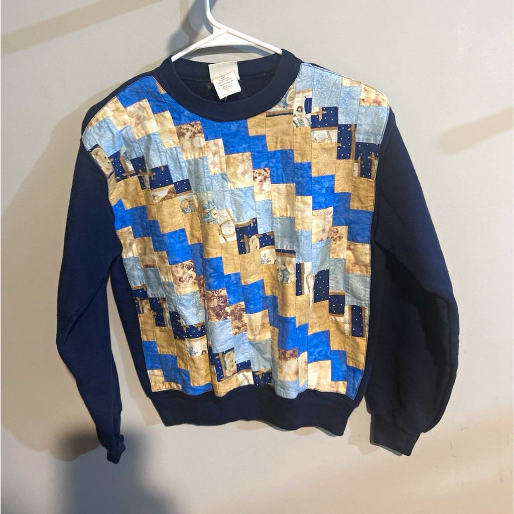 Lee Teens Upcycled Teddy Bear Graphic Print Crewneck Fleece Sweatshirt