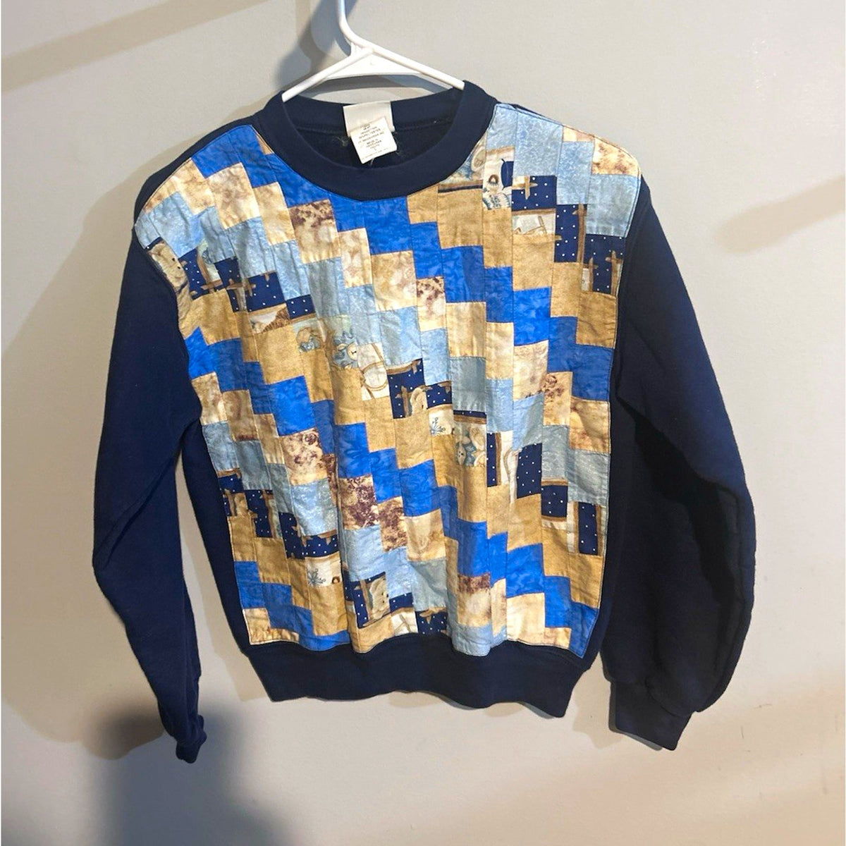 Lee Teens Upcycled Teddy Bear Graphic Print Crewneck Fleece Sweatshirt