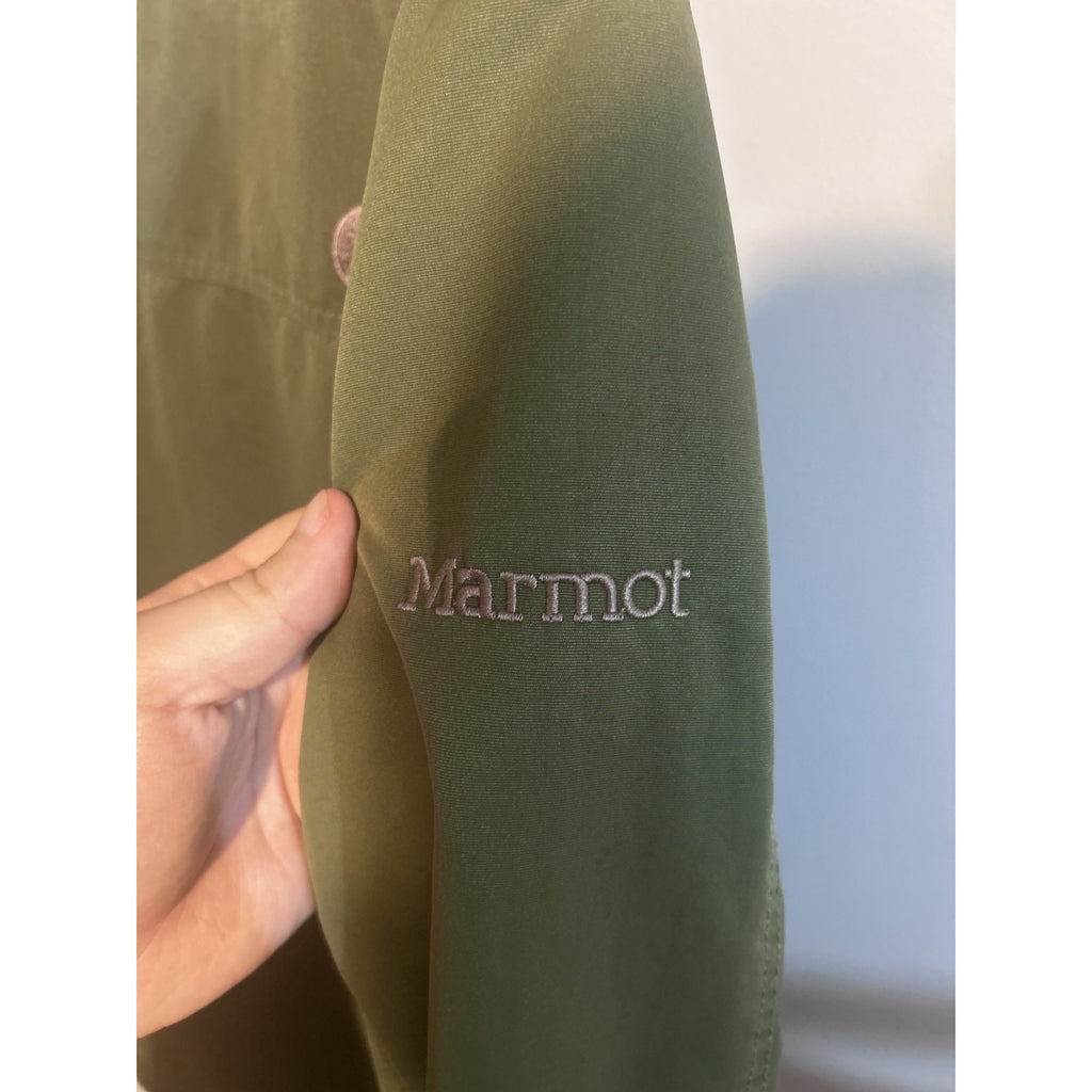 Army Green Marmot Men's Soft Shell Jacket Size Medium Fleece Lined
