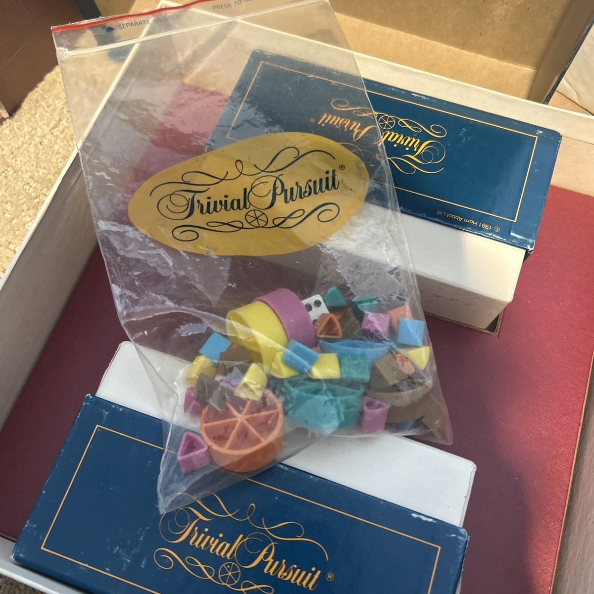 Trivial Pursuit Master Game Genus Edition 1981 Complete Vintage Trivia Board