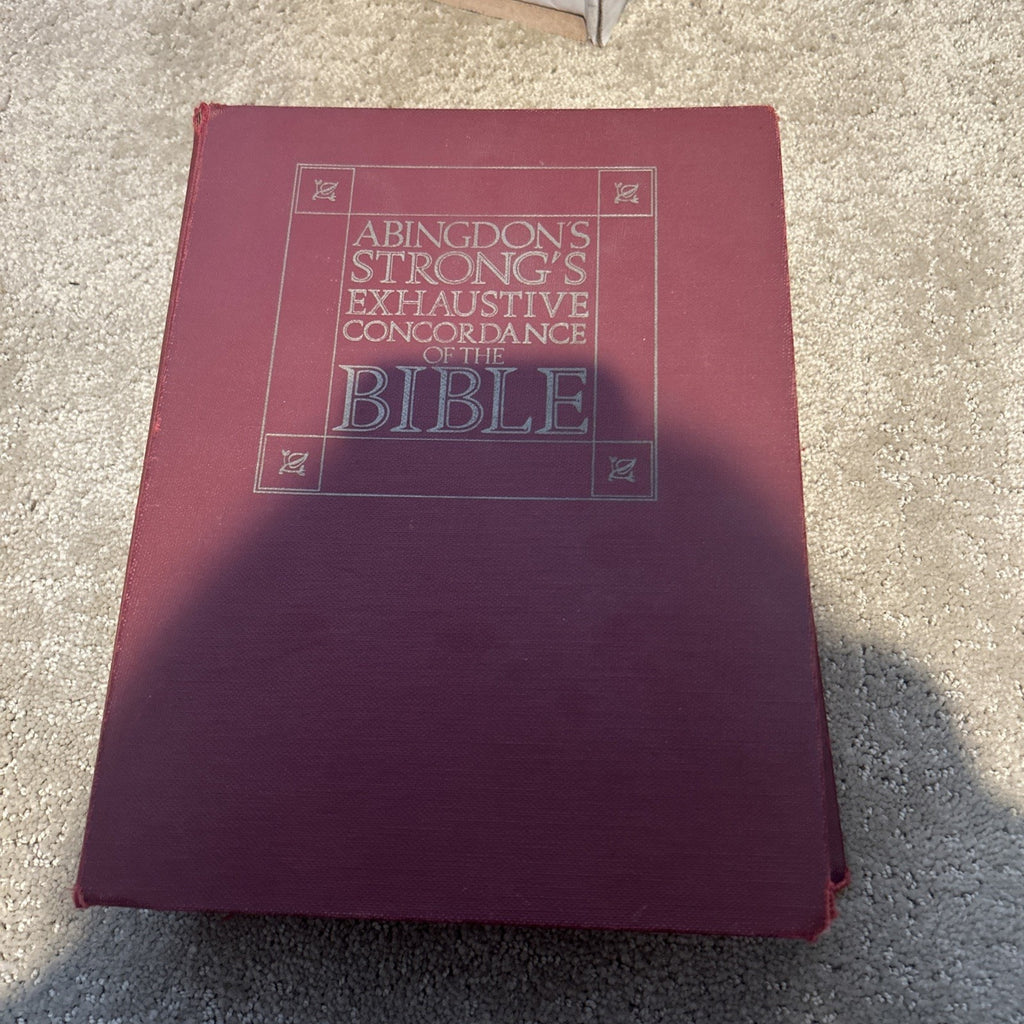 VTG 1980 Abingdon's Strong's Exhaustive Concordance of the Bible by James Strong