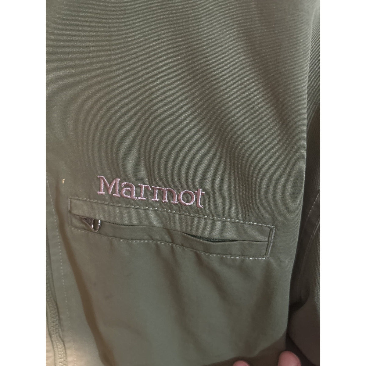 Army Green Marmot Men's Soft Shell Jacket Size Medium Fleece Lined