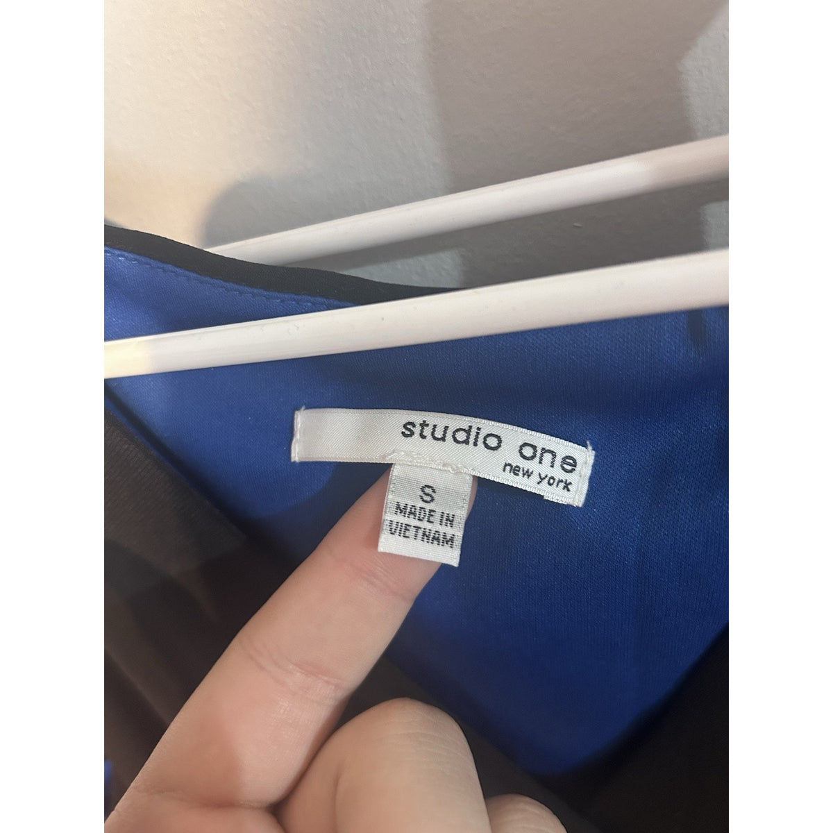 Studio One New York Colorblock V-Neck Sleeveless Maxi Dress S Lined Stretch
