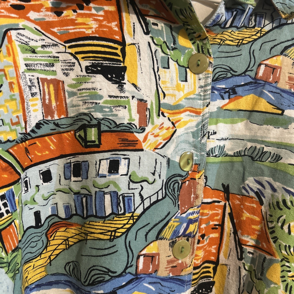 VTG Kaktus Jacket Women’s Art To Wear Abstract Linen Medium