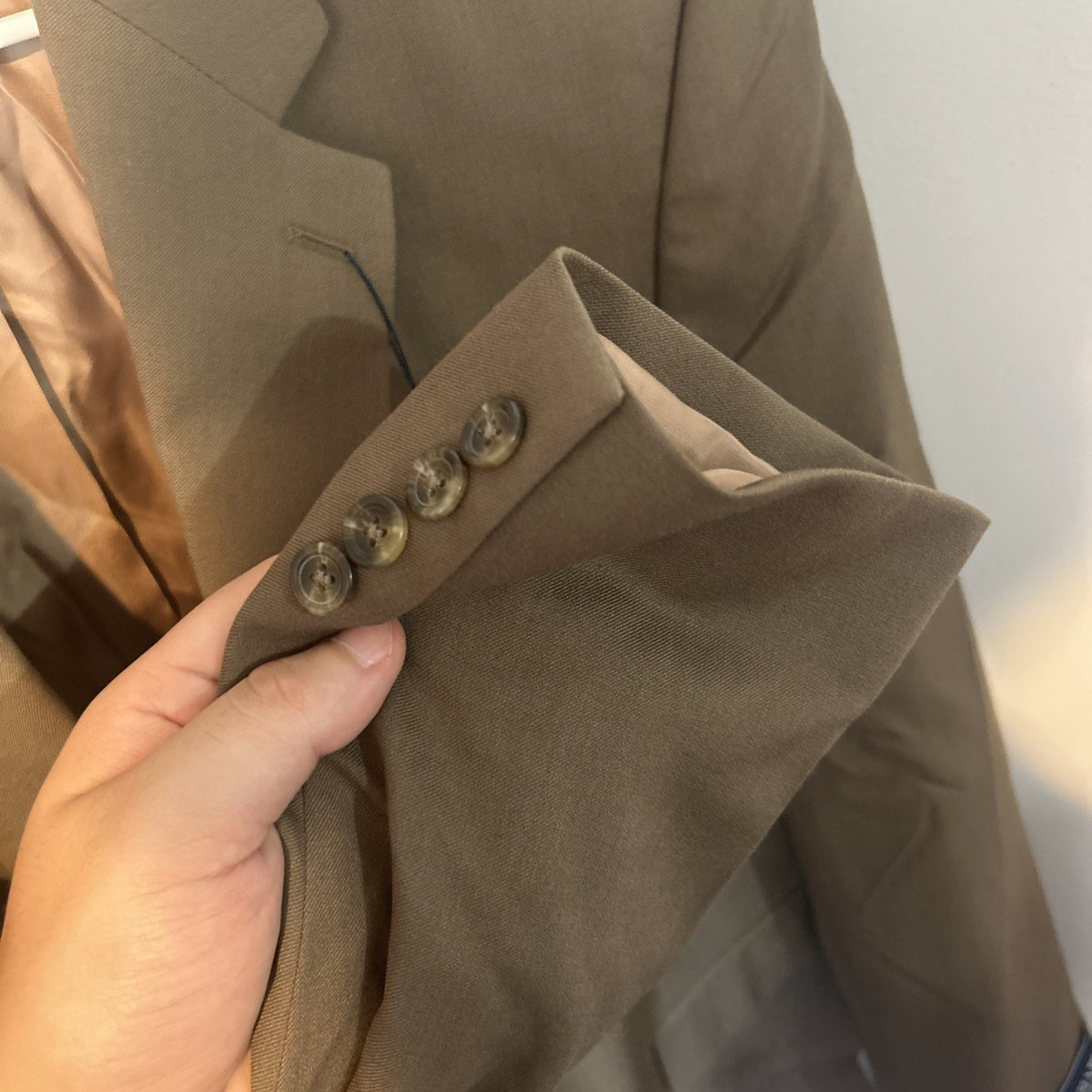 Mens Chaps Suit Separates 100% Wool Jacket Sport Coat 42REG Brown NWT $220 MSRP