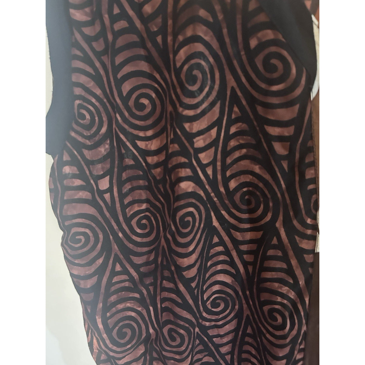 Tropical Tantrum Women Abstract V-Neck Sleeveless Rayon Shift Dress Button OS