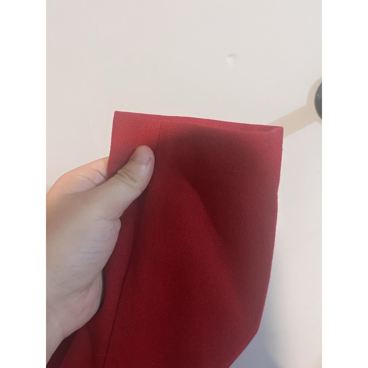 Braun Style Womens Red Solid 100% Wool Twill Lined Button Blazer Pockets L