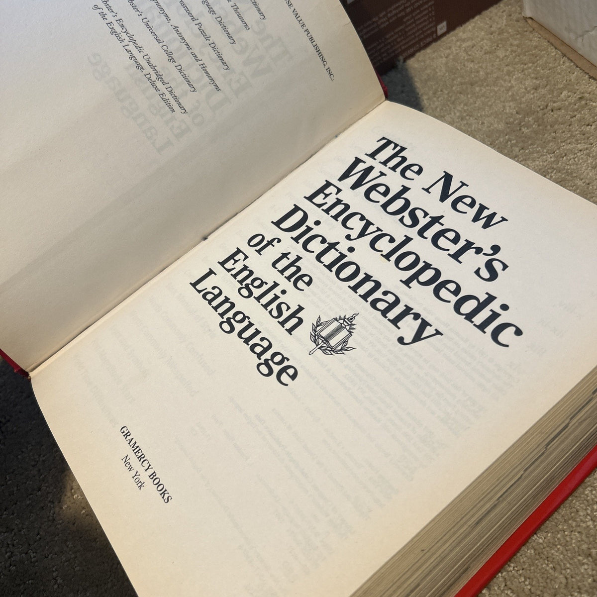 Webster's Encyclopedic Unabridged Dictionary of the English Language #1981