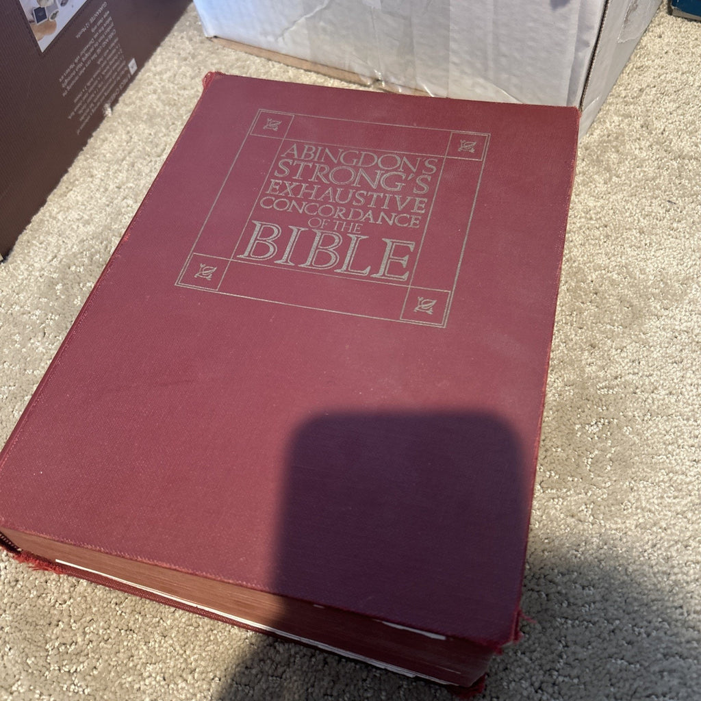 VTG 1980 Abingdon's Strong's Exhaustive Concordance of the Bible by James Strong