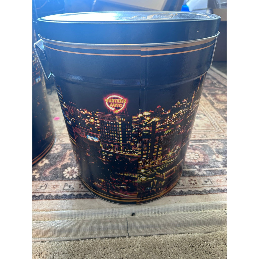 Topsy’s 50th anniversary Popcorn Tins - Featuring Kansas City Skyline