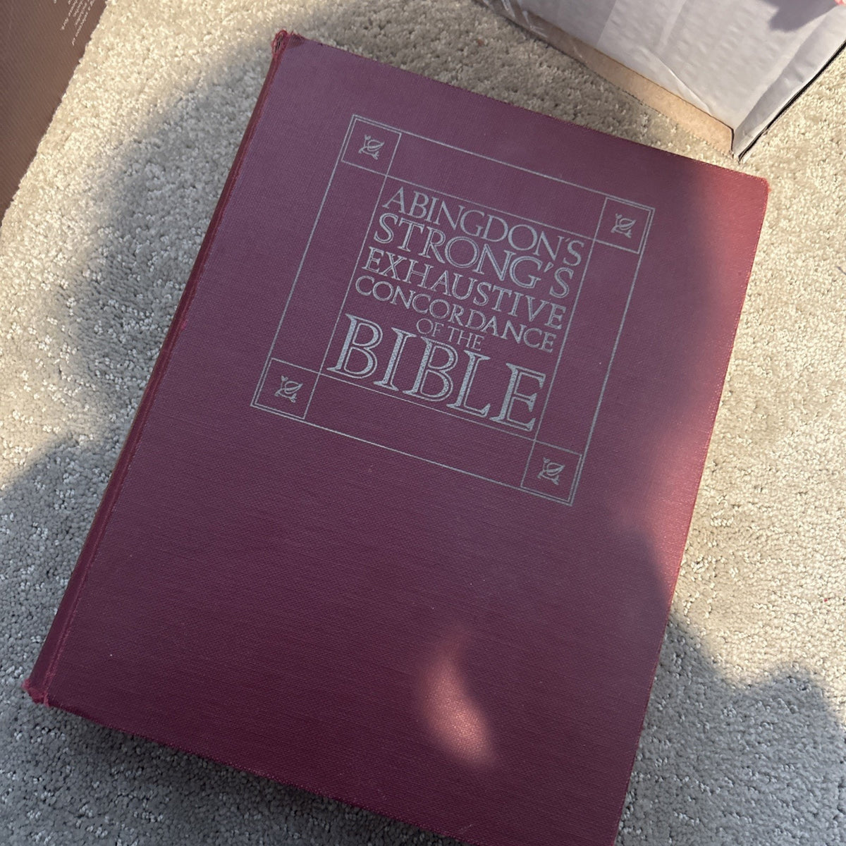 VTG 1980 Abingdon's Strong's Exhaustive Concordance of the Bible by James Strong